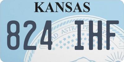 KS license plate 824IHF