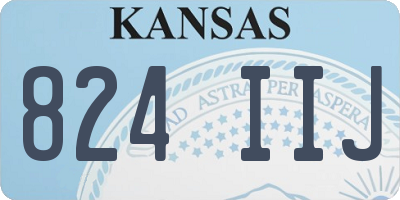 KS license plate 824IIJ