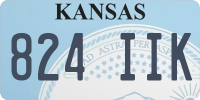 KS license plate 824IIK