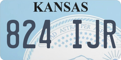 KS license plate 824IJR