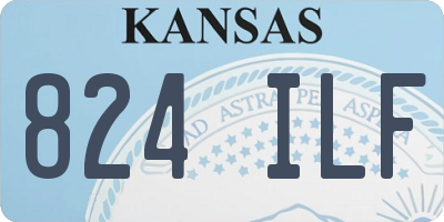 KS license plate 824ILF