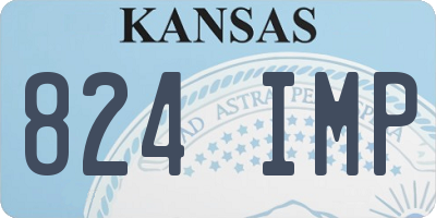 KS license plate 824IMP