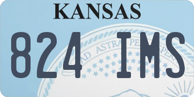 KS license plate 824IMS