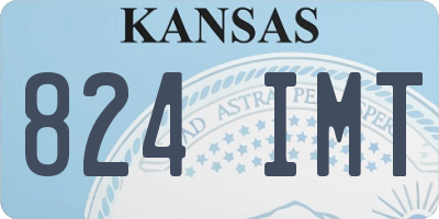 KS license plate 824IMT