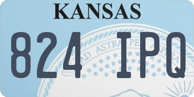 KS license plate 824IPQ