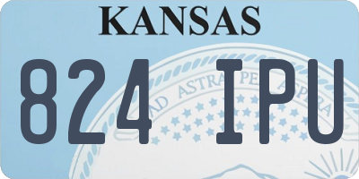KS license plate 824IPU