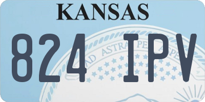 KS license plate 824IPV
