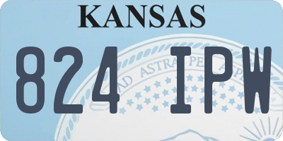 KS license plate 824IPW