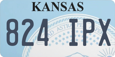 KS license plate 824IPX