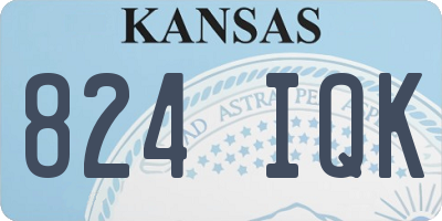 KS license plate 824IQK