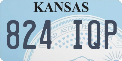 KS license plate 824IQP