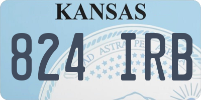 KS license plate 824IRB