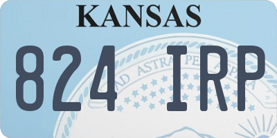 KS license plate 824IRP