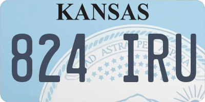 KS license plate 824IRU