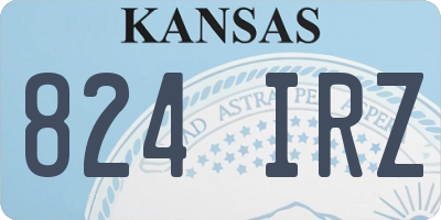 KS license plate 824IRZ