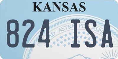 KS license plate 824ISA
