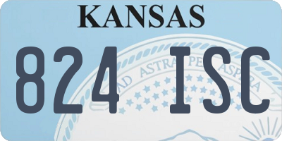 KS license plate 824ISC