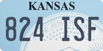 KS license plate 824ISF