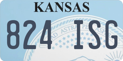 KS license plate 824ISG