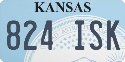 KS license plate 824ISK