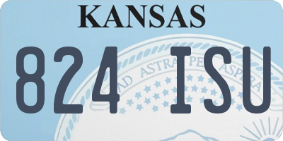 KS license plate 824ISU
