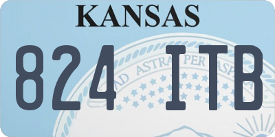 KS license plate 824ITB