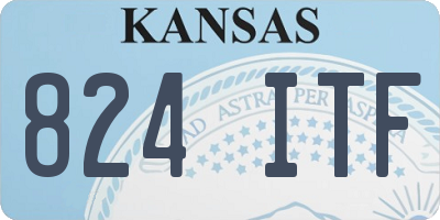 KS license plate 824ITF