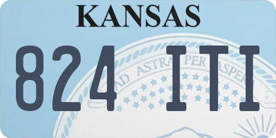 KS license plate 824ITI