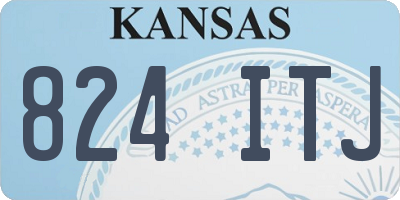 KS license plate 824ITJ