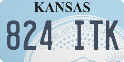 KS license plate 824ITK