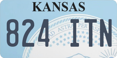 KS license plate 824ITN