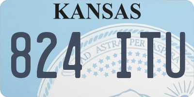 KS license plate 824ITU