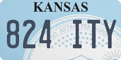 KS license plate 824ITY