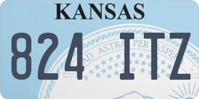 KS license plate 824ITZ