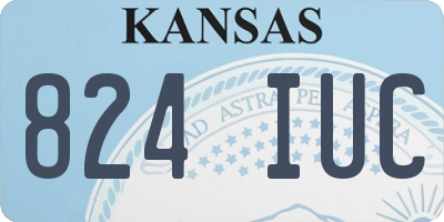 KS license plate 824IUC