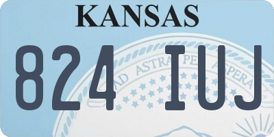 KS license plate 824IUJ