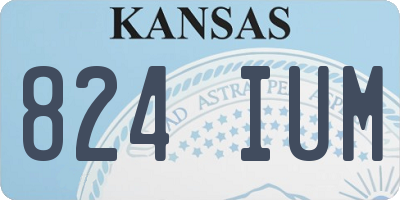 KS license plate 824IUM