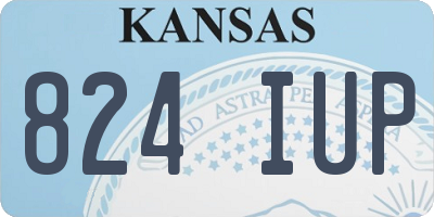 KS license plate 824IUP