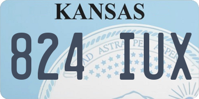 KS license plate 824IUX
