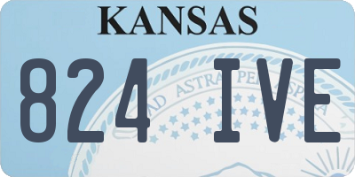 KS license plate 824IVE
