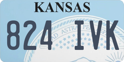 KS license plate 824IVK