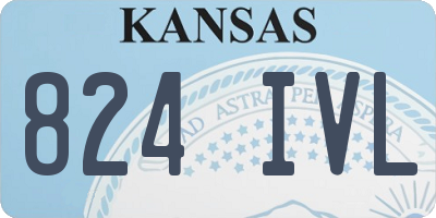 KS license plate 824IVL