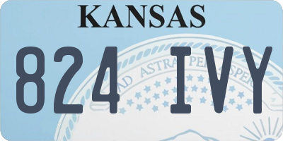 KS license plate 824IVY