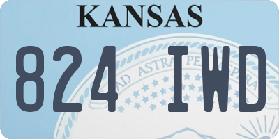 KS license plate 824IWD