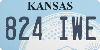 KS license plate 824IWE