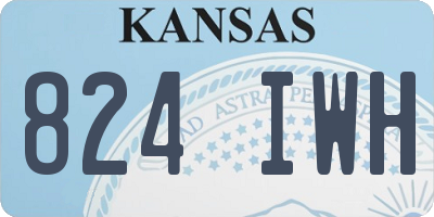 KS license plate 824IWH
