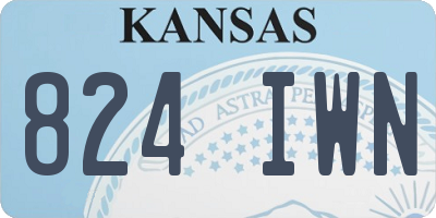 KS license plate 824IWN