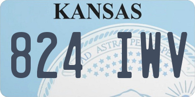 KS license plate 824IWV