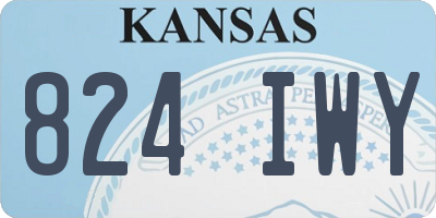 KS license plate 824IWY