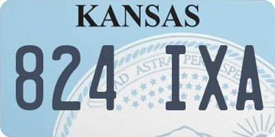KS license plate 824IXA